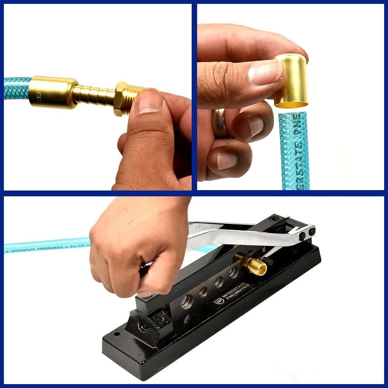 Interstate Pneumatics H8 Heavy Duty Standard Hose Crimper with 5 Dies - Image 4